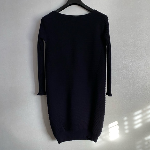 Blue COS wool sweater dress size 2-6 - Picture 4 of 9